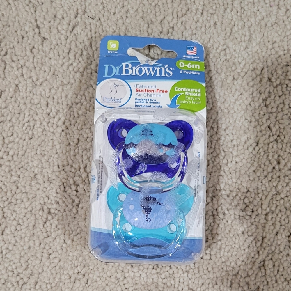 Dr Brown's Patented Silicon Suction Pacifier 2 PK